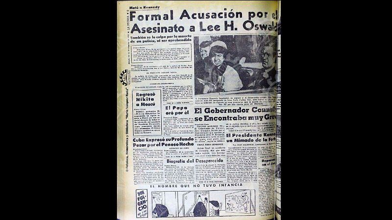 muerte de Kennedy La Prensa Fototeca, Hemeroteca y Biblioteca "Mario Vázquez Raña"